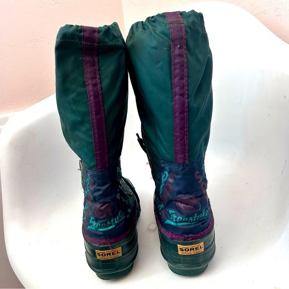 SOREL Freestyle Green Waterproof Winter Boots Womens 7 - Picture 3 of 8